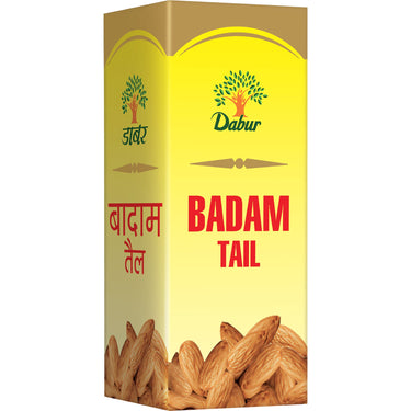 Dabur Badam Tail - 50ml | Sweet Almond Oil | Rich in Vitamin-E | For Healthy Hair & Skin | Sharpens Brain | Improves Digestion | Extracted from Almonds